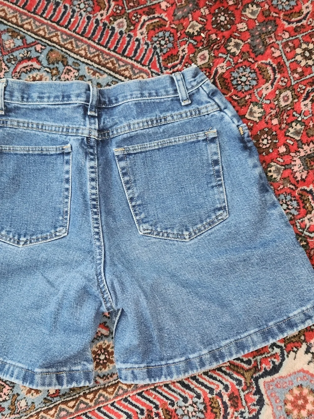 Classic Blue Denim Women's Shorts - Vintage Style 25
